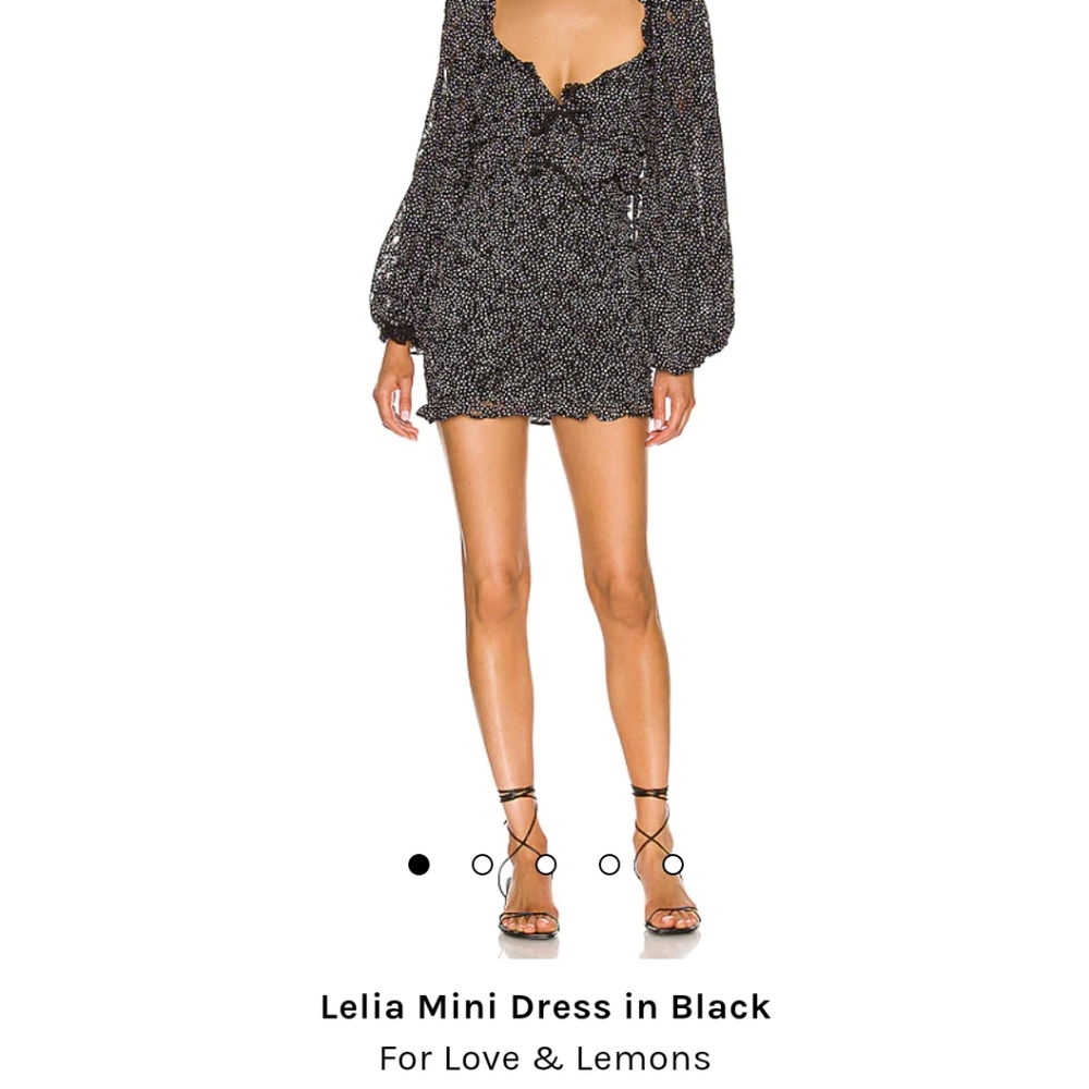 For Love and Lemons Black Mini Dress